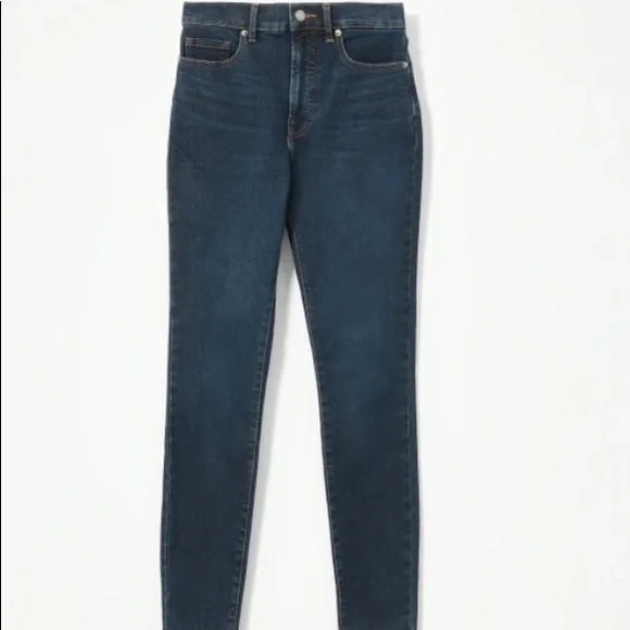 Everlane Authentic Stretch high rise skinny jean size 25 dark blue wash - Picture 11 of 14